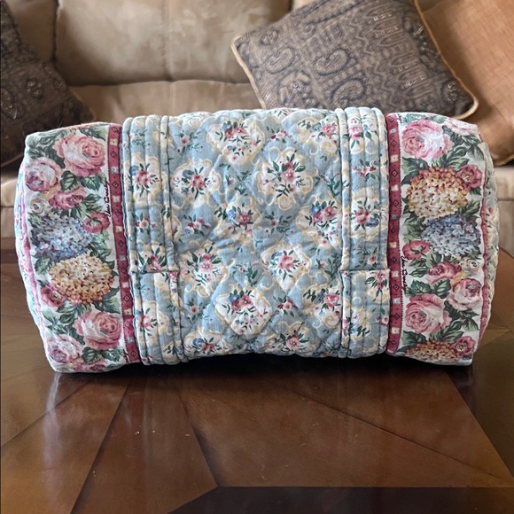 Rare Vintage VERA BRADLEY 1996 Pastel Blue 1st Generation 100 Mini Duffle Bag - Picture 8 of 8